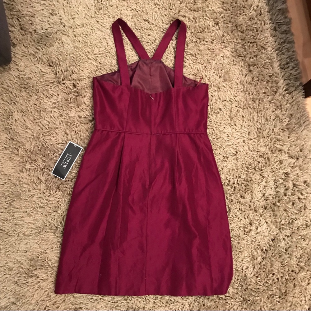 J Crew: Cranberry Cocktail Dress - Picture 2 of 7